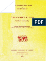 Grammaire Kurde Dialecte Kurmandji