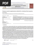 Shannon Wavelet Regularization Methods For A Backward Heat Equation