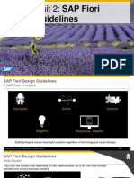 Design Guidelines: Week 2 Unit 2: SAP Fiori