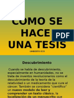 Como Hacer Una Tesis