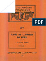 Flore de L'afrique Du Nord (Maroc, Algérie, Tunisie, Tripolitaine, Cyrénaïque Et Sahara), Vol. 5, R. Maire (1958)