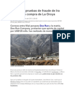 Presentan Pruebas de Fraude de Ira Rennert en Compra de La Oroya