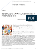 Construye Tu Mapa de La Abundancia y Prosperidad 2013 - Su - Evolución Desarrollo Personal