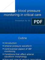 Invasive Blood Pressure Monitoring in Critical Care