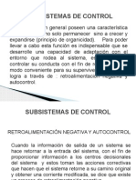 Subsistemas de Control