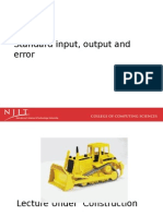 Standard Input, Output and Error