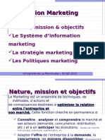 Chapitre 5 La Fonction Marketing