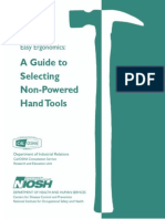 A Guide To Selecting Non-Powered Hand Tools: Easy Ergonomics