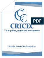 Ejemplo de Circular Oferta de Franquicia