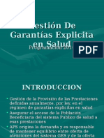 Gestión de Garantías Explicita en Salud DCS PROG DRA BUÑAY