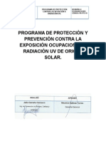 Programa de Exposicion A Radiacion Uv