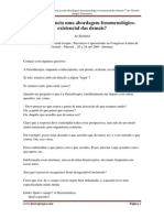 REHFELD, A. O Que Diferencia Uma Abordagem Fenomenológico-Existencial Das Demais