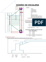 Diseño de Escalera y Viga Conectada