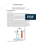 Electrólisis de Metales