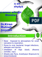 Case Series On Vataja Pratishyaya (Allergic Rhinitis