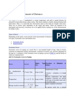 Errors in Measurement of Distance