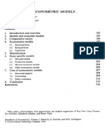 Economic and Econometric Models