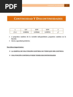 CONTINUIDADES y Discontinuidades