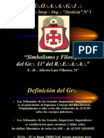 Simbolismo y Filosofía GR 31° REAA - 2015