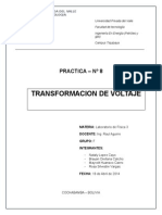 Laboratorio 8 - Transformacion de Voltaje