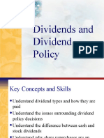 Dividends and Dividend Policy