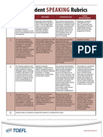 TOEFL Speaking Rubrics