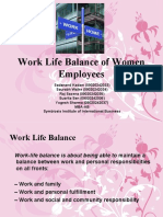 Work Life Balance of Women Employees