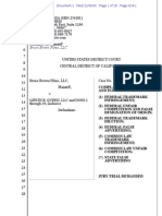 Bruce Brown Films v. Lipstick Queen - Endless Summer Trademark Complaint PDF