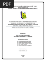 Planta Procesadora de La Reutilización de Residuos de Pescado Provenientes Del Desembarcadero Pesquero Artesanal Ilo