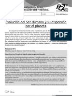 AE 3 Evolución Del Ser Humano y Su Dispersión Por El Planeta