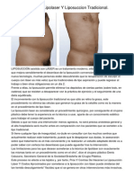 Diferencias Entre Lipolaser Y Liposuccion Tradicional.