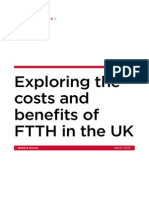 Exploring The Costs and Benefits of Fibre To The Home (FTTH) in The UK