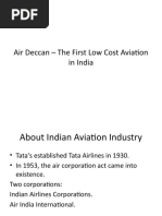 Air Deccan - The First Low Cost Aviation in India