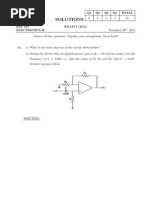 ELE315 Exam I 2014 Solutions