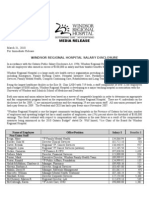 2009 Windsor Regional Hospital Salary Disclosure