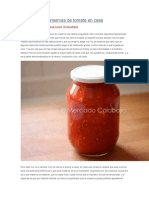 Cómo Elaborar Conservas Caseras - de Tomate en Casa