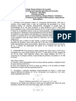 Lista de Exercícios Eletricidade Conceito - 3º ANO