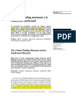 1 DIFABIO de ANGLAT El Critical Thinking Movement y La Educación Intelectual