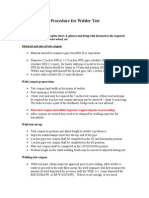 Welder Testing Procedure 2014 2