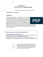 Exp - 2 Simple Pendulam G Determination