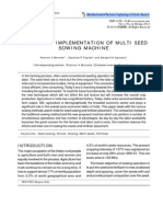 Design and Implementation of Multi Seed Sowing Machine: Research Paper