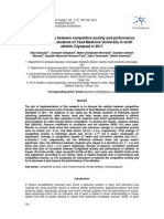 The Relationship Between Competitive Anxiety and Performance Level of Female Students of Yazd Medicine University in Tenth Athletic Olympiad in 2011