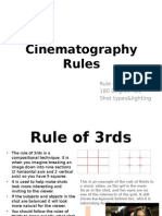 Cinematography Rules