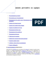 El Mantenimiento Preventivo en Equipos de Cómputo