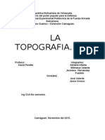 Definición de Topografía