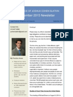 September 2015 Newsletter