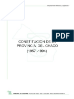 Constitucion de La Provincia Del Chaco