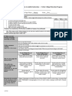 Lesson Planning Form For Accessible Instruction - Calvin College Education Program