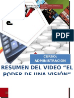 Resumen Del Video El Poder de Una Visión