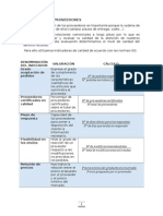 Evaluación de Proveedores - Logística